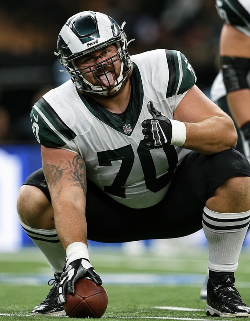 Billy Burns lined up on the football field